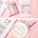 Dixini 4 Bags Double-Sided Double Eyelid Stickers Long-Lasting Invisible Waterproof Seamless Lace Beauty Eye Stickers(Sharp Angle Transparent Bottom)