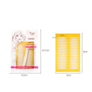 Dixini 4 Bags Double-Sided Double Eyelid Stickers Long-Lasting Invisible Waterproof Seamless Lace Beauty Eye Stickers(Olive Type Golden Bottom)