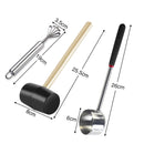 3 in 1 304 Stainless Steel Coconut Opener Tool Coconut Shell Shaving Tool Set