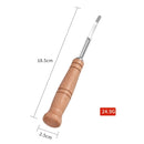 2 PCS Bread Trimming French Stick Cutting Knife Dough Bisector Curved Stainless Steel Dough Cutter With Wooden Handle