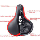 Reflective Seat Bicycle Seat Bicycle Saddle Seat(Black White)