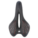 LIETU 919B Bicycle Saddle Outdoor Mountain Bike Thickened Riding Cushion(Black Red)