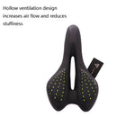 LIETU 919B Bicycle Saddle Outdoor Mountain Bike Thickened Riding Cushion(Black Red)