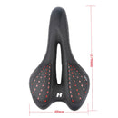 LIETU 919B Bicycle Saddle Outdoor Mountain Bike Thickened Riding Cushion(Black Red)