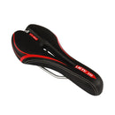 LUETU 903 Bicycle Hollow Seat Cushion Mountain Bike Super Soft Saddle(Black Red)