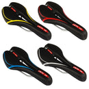 LUETU 903 Bicycle Hollow Seat Cushion Mountain Bike Super Soft Saddle(Black Blue)