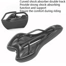 Silicone Bicycle Seat Mountain Bike Saddle Seat Cushion Comfortable Bicycle Accessories Equipment(Blue)