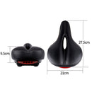 Bicycle Seat With Taillights With Light Mountain Bike Bicycle Saddle Seat Cushion(Black)
