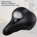 Bicycle Seat With Taillights With Light Mountain Bike Bicycle Saddle Seat Cushion(Black)