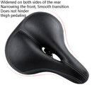 Bicycle Seat With Taillights With Light Mountain Bike Bicycle Saddle Seat Cushion(Black)