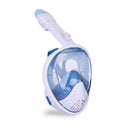 Full Dry Diving Mask Swimming Anti-Fog Snorkeling Mask, Size: L/XL(White Blue)
