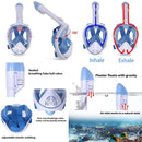 Full Dry Diving Mask Swimming Anti-Fog Snorkeling Mask, Size: L/XL(White Pink)