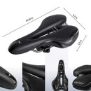 YAFEE YF-1034-3 Soft Mountain Bike Seat Mountain Bike Hollow Breathable Saddle Seat Cushion Bicycle Seat(Black Blue)
