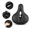 Reflective Spring Saddle Mountain Bike Seat Bicycle Seat Bicycle Seat(Black Green)