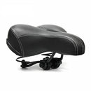 Mountain Bike Seat Comfortable Bike Seat Thick Soft Elastic Sponge(Black)