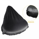 10 PCS Bicycle Saddle Waterproof Cover Bicycle Seat PVC Waterproof Seat Cover Hot Pressed Rain Cover, Size: Small(Black)