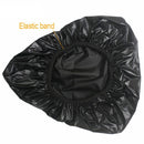 10 PCS Bicycle Saddle Waterproof Cover Bicycle Seat PVC Waterproof Seat Cover Hot Pressed Rain Cover, Size: Small(Black)