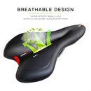 Silicone Bicycle Seat GEL Mountain Bike Saddle Bicycle Seat Saddle(Black Yellow)