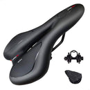 Silicone Bicycle Seat GEL Mountain Bike Saddle Bicycle Seat Saddle(Black Yellow)