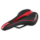 YAFEE YF-1018 Mountain Bike Saddle Bicycle Riding Saddle Bicycle Saddle(White Blue)