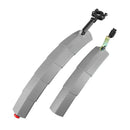 Bicycle Telescopic Folding Mudguard 27.5 Inch Extended Water Retaining LED Taillight(Gray)