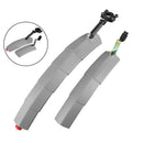 Bicycle Telescopic Folding Mudguard 27.5 Inch Extended Water Retaining LED Taillight(Gray)