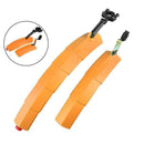 Bicycle Telescopic Folding Mudguard 27.5 Inch Extended Water Retaining LED Taillight(Orange)