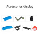 Bicycle Telescopic Folding Mudguard 27.5 Inch Extended Water Retaining LED Taillight(Green)