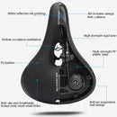 Bicycle Seat Saddle Mountain Bike Seat Comfortable Thick Memory Foam(Black)