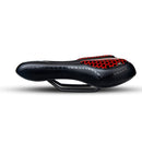 YAFEE Bicycle Seat Saddle Comfortable Mountain Bike Road Bike Bicycle Seat Cushion Riding Equipment Accessories(Red)