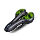 YAFEE Bicycle Seat Saddle Comfortable Mountain Bike Road Bike Bicycle Seat Cushion Riding Equipment Accessories(Green)