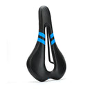 Mountain Bike Seat Road Bike Saddle Bicycle Seat Hollow Seat(Blue)