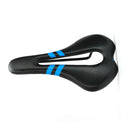 Mountain Bike Seat Road Bike Saddle Bicycle Seat Hollow Seat(Blue)