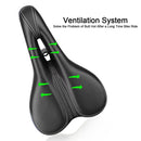 Bicycle Seat Comfortable Saddle Seat Mountain Bike Seat(Green)