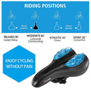 YAFEE YF-1086 Liquid Silicone Bicycle Seat Mountain Bike Saddle(Blue)