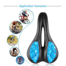 YAFEE YF-1086 Liquid Silicone Bicycle Seat Mountain Bike Saddle(Blue)