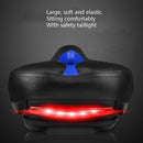 Bicycle Cushion With Lamp Bicycle Saddle Mountain Bike Saddle(Red)