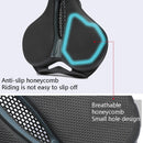 YAFEE YF-1120 Bicycle Seat Mountain Bike Silicone Saddle Gel Bicycle Seat Saddle(Black)