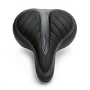 Bicycle Seat Cushion Shock-Absorbing Stripe Bicycle Saddle Sports Seat Package Bicycle Accessories(Black)
