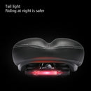 Bicycle Seat USB Charging Taillight Seat Bicycle Seat Saddle(Black)