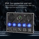 5-Position Switch Dual USB With Voltage Power Base Car Yacht RV Switch Panel Combination(Red Light)