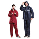 Thickened Labor Protection Reflective Raincoat Rain Pants Split Suit Adult Outdoor Oxford Cloth Riding Duty Raincoat, Size: 5XL(Sapphire Blue)