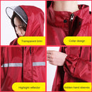 Thickened Labor Protection Reflective Raincoat Rain Pants Split Suit Adult Outdoor Oxford Cloth Riding Duty Raincoat, Size: 5XL(Red)