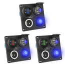 12 / 24V Dual USB Car Yacht Modified Switch Charger(Green Light)