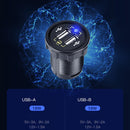 12 / 24V Dual USB Car Yacht Modified Switch Charger(Green Light)