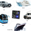 12 / 24V Dual USB Car Yacht Modified Switch Charger(Red Light)