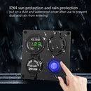 12 / 24V Car Yacht Modified Dual USB 4 Hole Switch Panel(Red Light)