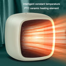 Home Desktop Mini Portable PTC Dumping Power-off Heater, Specification:US Plug(Green)