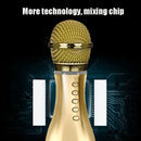 Q007 Bowling Mobile Phone K Song Changing Microphone USB Condenser Wireless Bluetooth Microphone(Silver Gray)