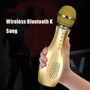 Q007 Bowling Mobile Phone K Song Changing Microphone USB Condenser Wireless Bluetooth Microphone(Silver Gray)